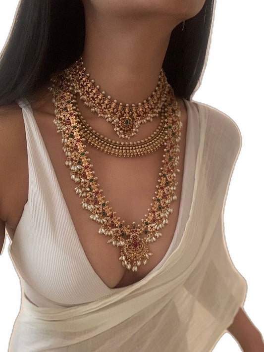 Noble Ruby Charm Necklace